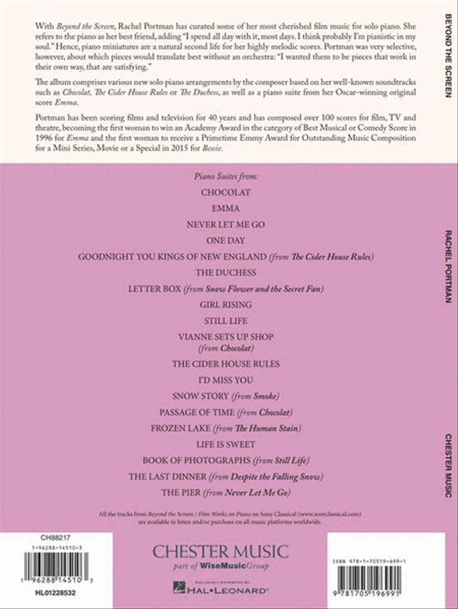 Rachel Portman – Beyond the Screen / Film Works on Piano Piano Solo scores gallery preview page 6