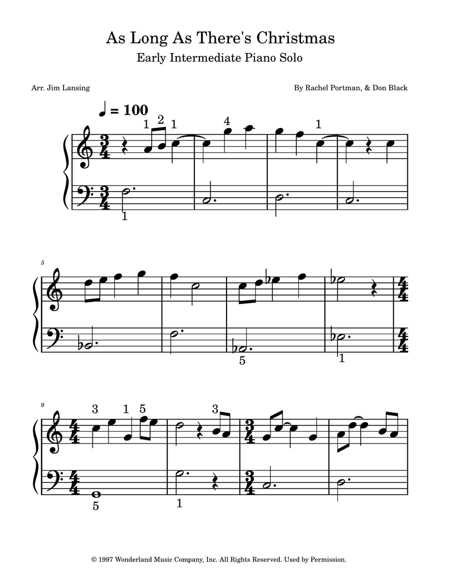 As Long As There's Christmas Piano Method scores gallery preview page 2