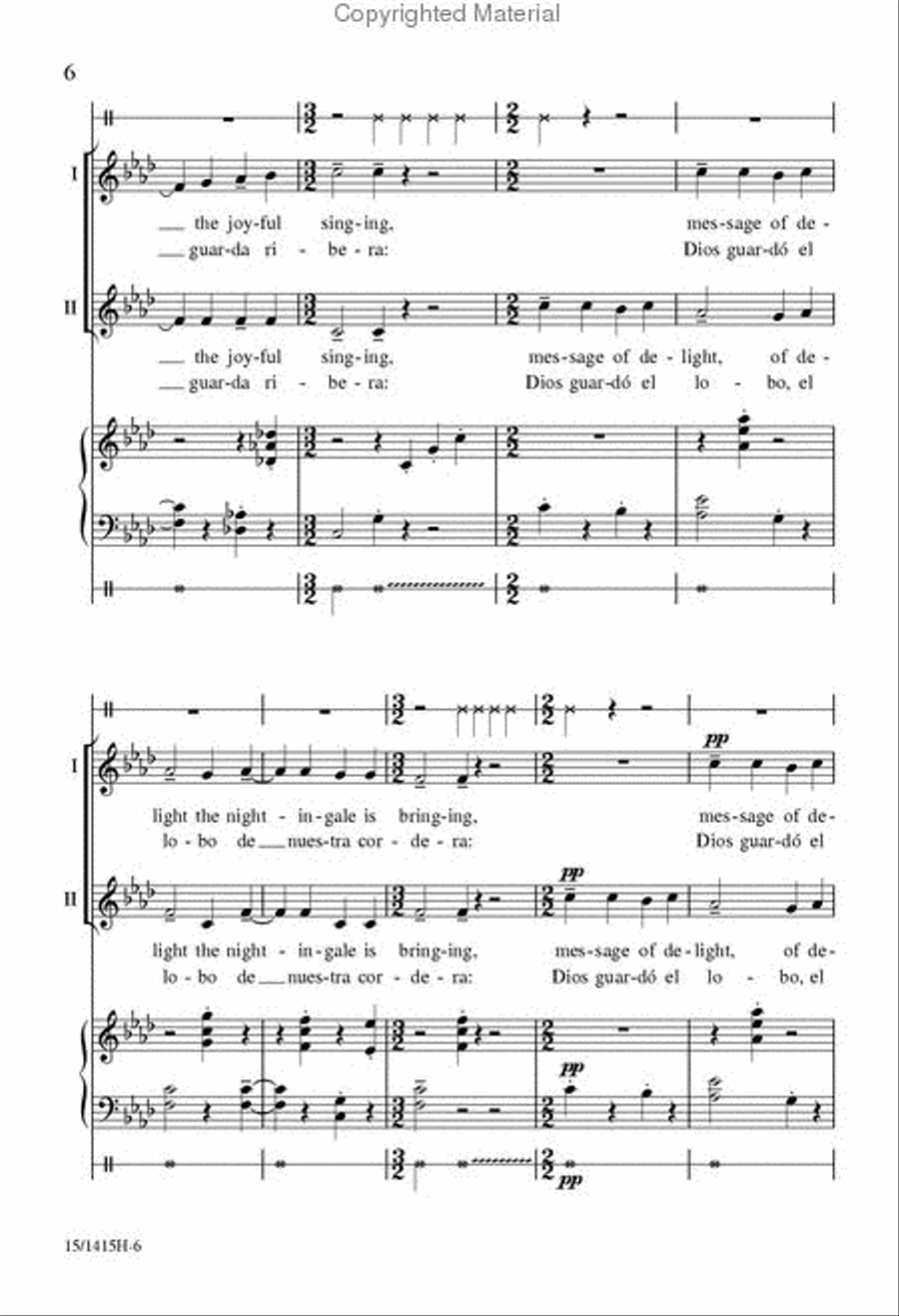 Ríu, Ríu, Chíu 2-Part scores gallery preview page 6