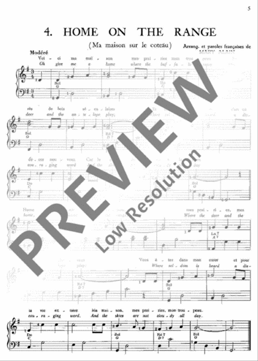 Popular Cow-Boy Songs Piano Solo scores gallery preview page 6