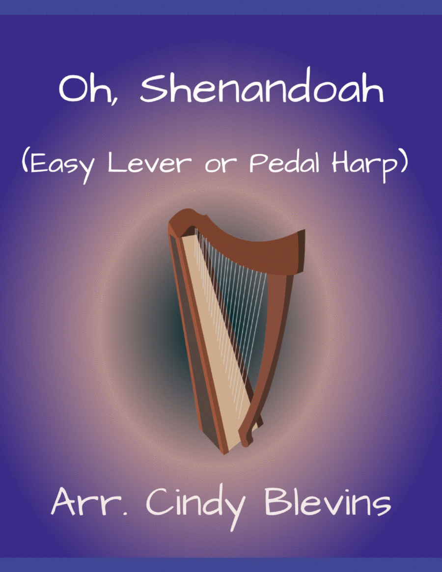 Book cover for Oh, Shenandoah, for Easy Harp (Lap Harp Friendly)