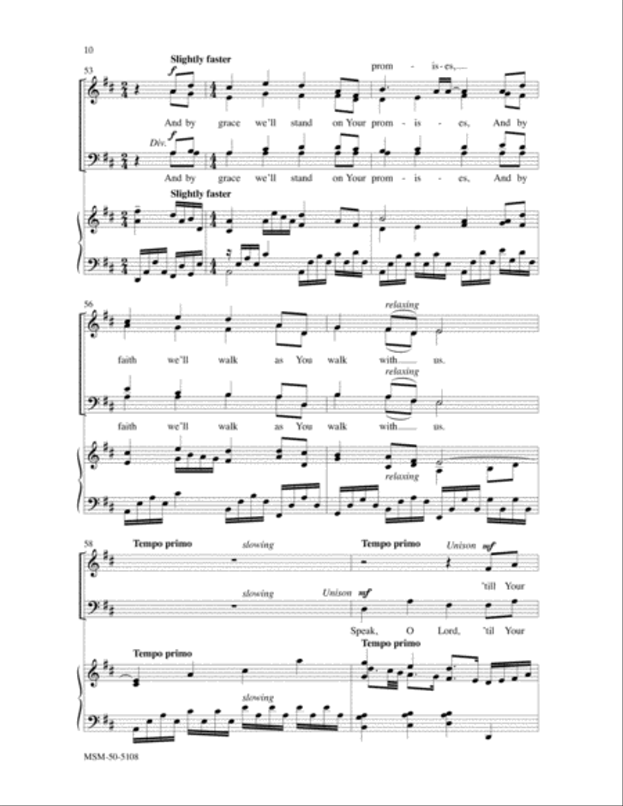 Speak, O Lord 4-Part scores gallery preview page 6