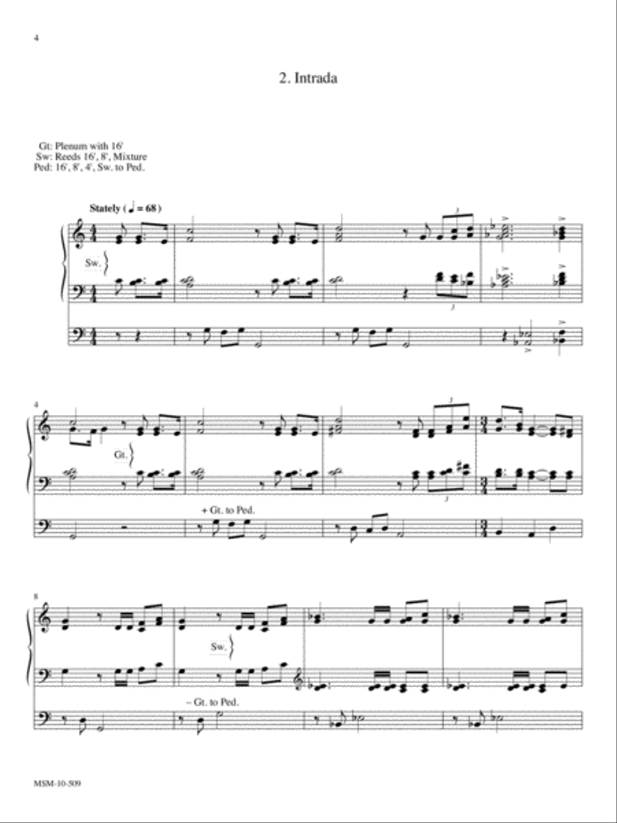 Partita on Lancashire Organ scores gallery preview page 4