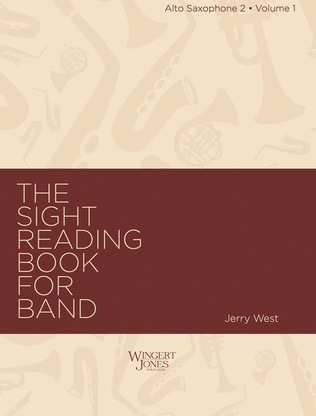 Book cover for Sight Reading Book For Band, Vol 1 - Alto Sax 2