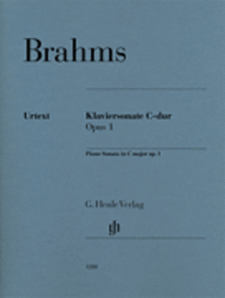 Book cover for Piano Sonata C Major Op. 1