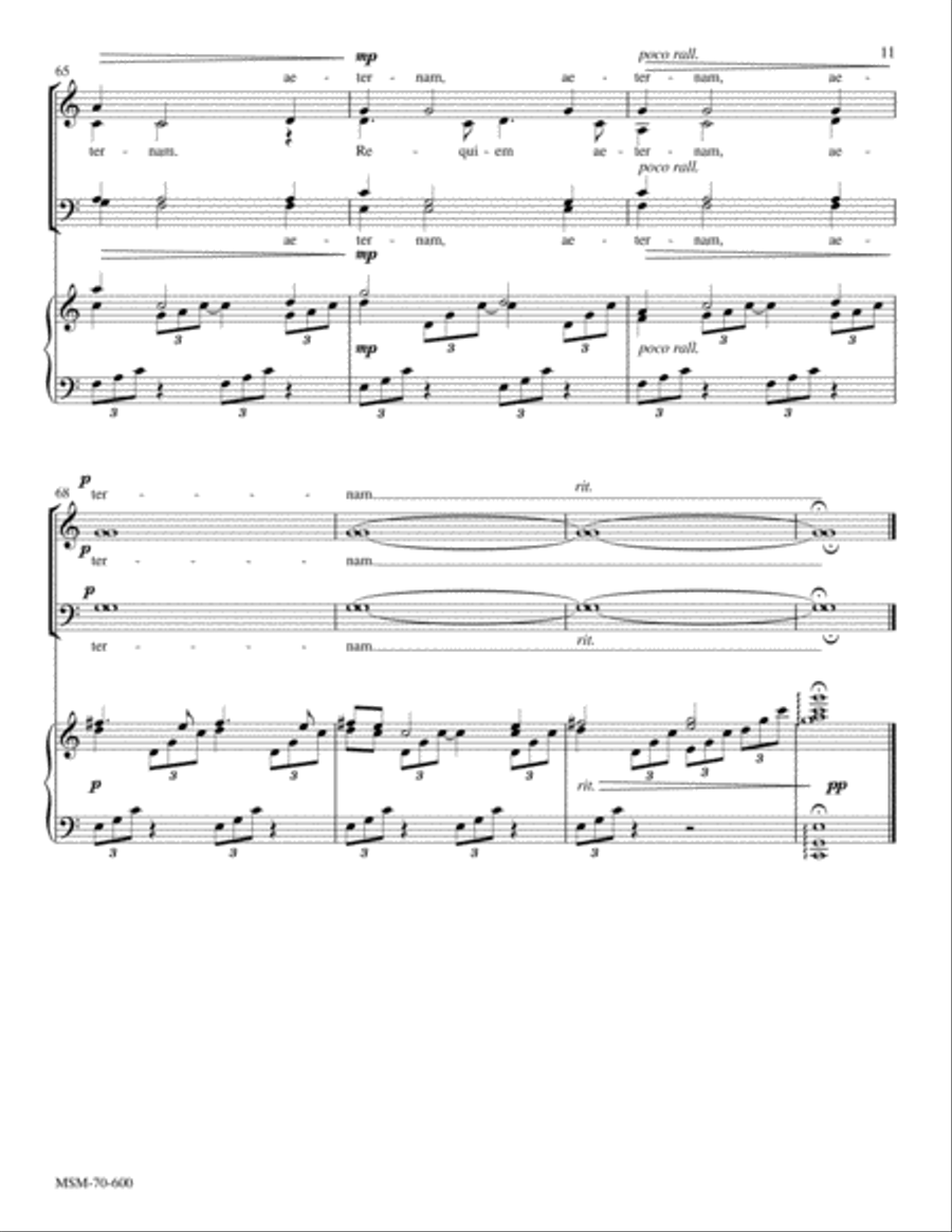 Requiem (Choral Score) 4-Part scores gallery preview page 6