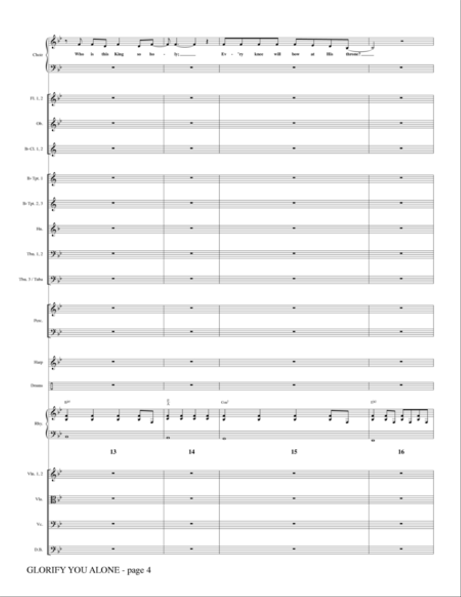 Glorify You Alone - Full Score Choir scores gallery preview page 4