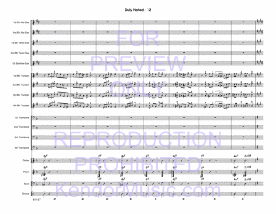Duly Noted Duly Noted Jazz Ensemble scores gallery preview page 13