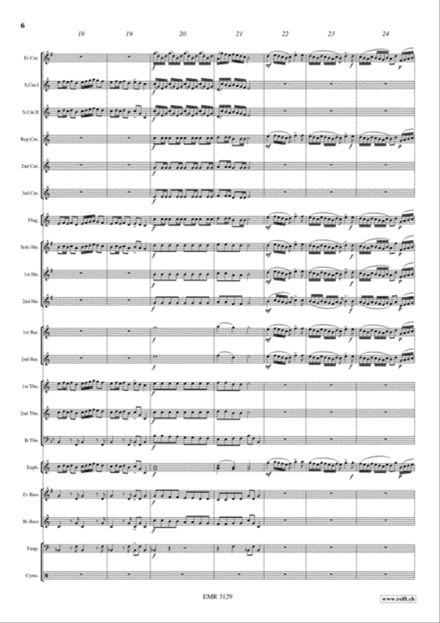 Entry Of The Queen Of Sheba Brass Band scores gallery preview page 7
