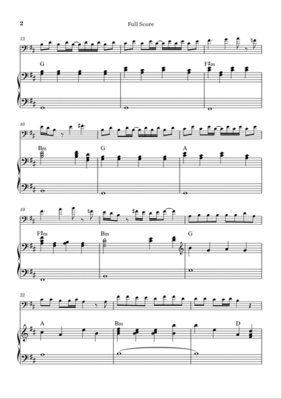 Peaches Piano scores gallery preview page 2
