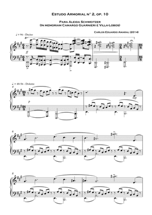 Estudo armorial n° 2, op.10 - for piano solo