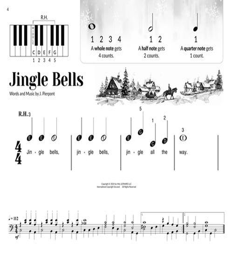 Christmas Songs for the Very Beginner Easy Piano scores gallery preview page 5