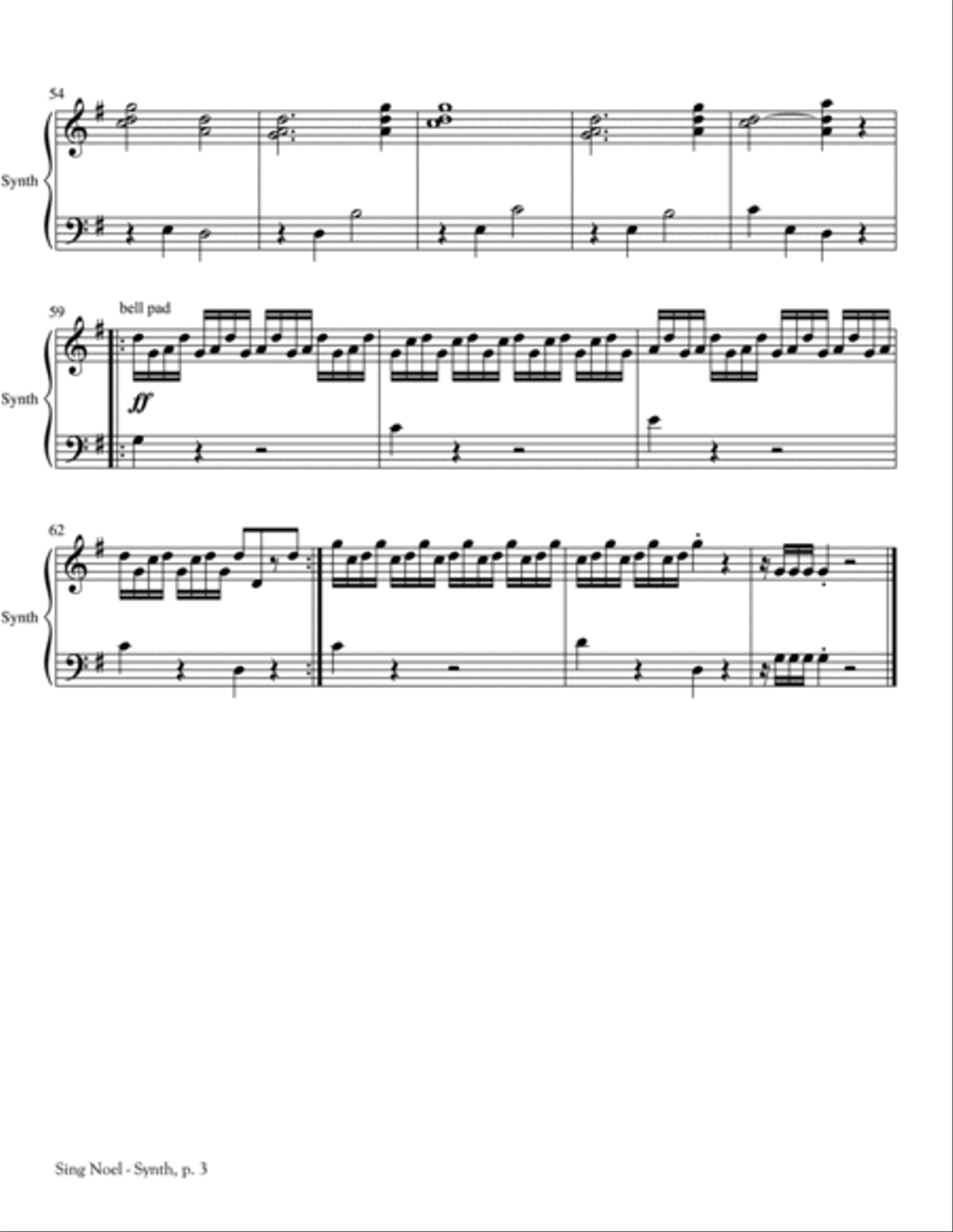 Sing Noel Unison Choir scores gallery preview page 8