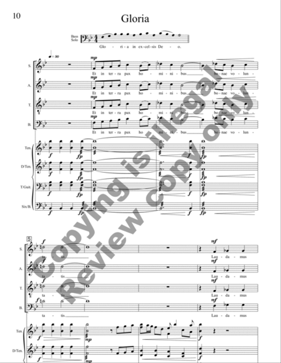Missa Florens (Full Score) Choir scores gallery preview page 8
