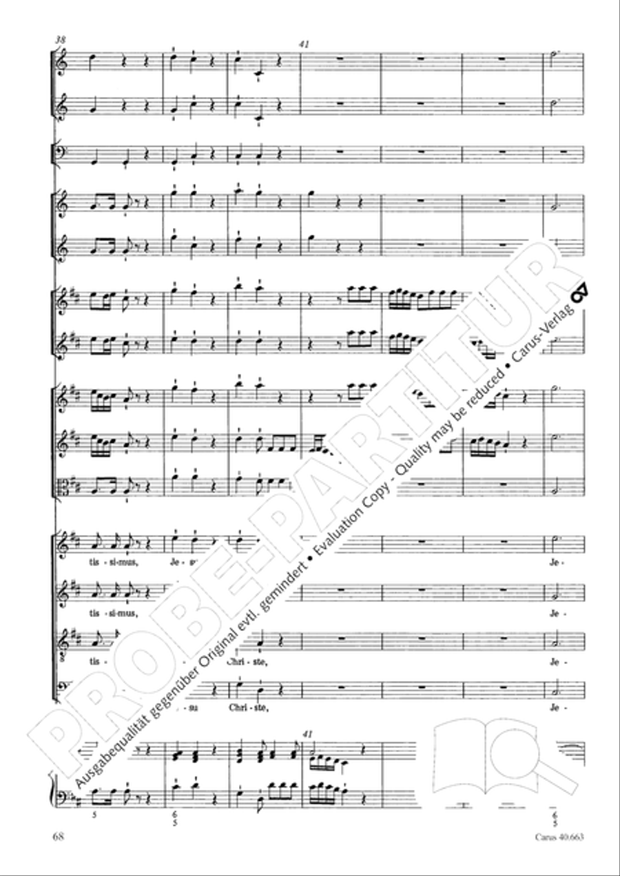 Mass in D minor (Missa in d) ATB scores gallery preview page 84