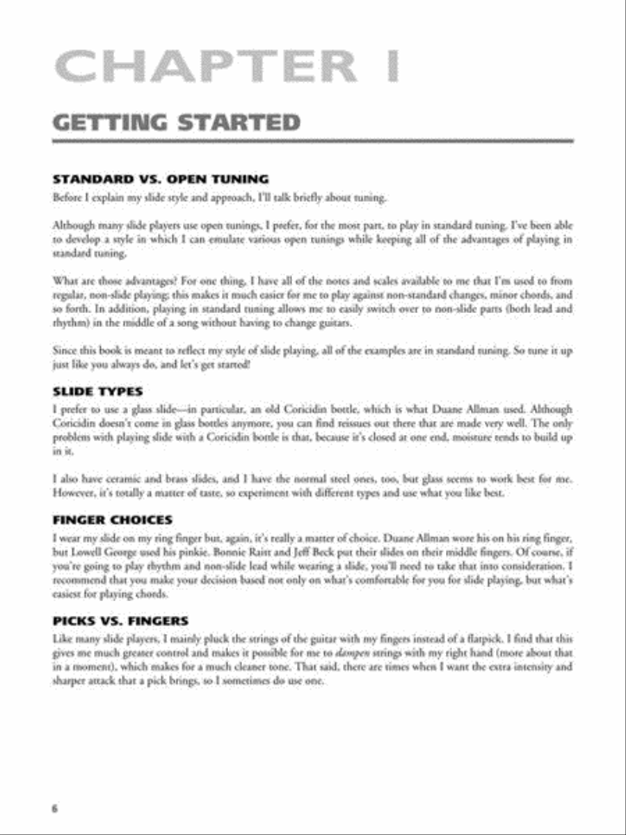 Warren Haynes – Guide to Slide Guitar Slide Guitar scores gallery preview page 4