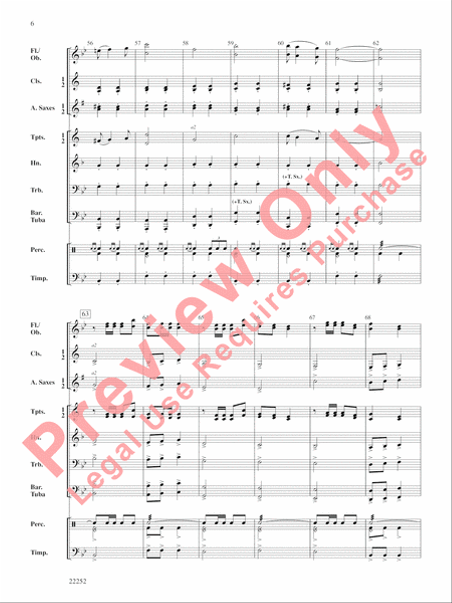 Pomp and Circumstance Marches Concert Band scores gallery preview page 7