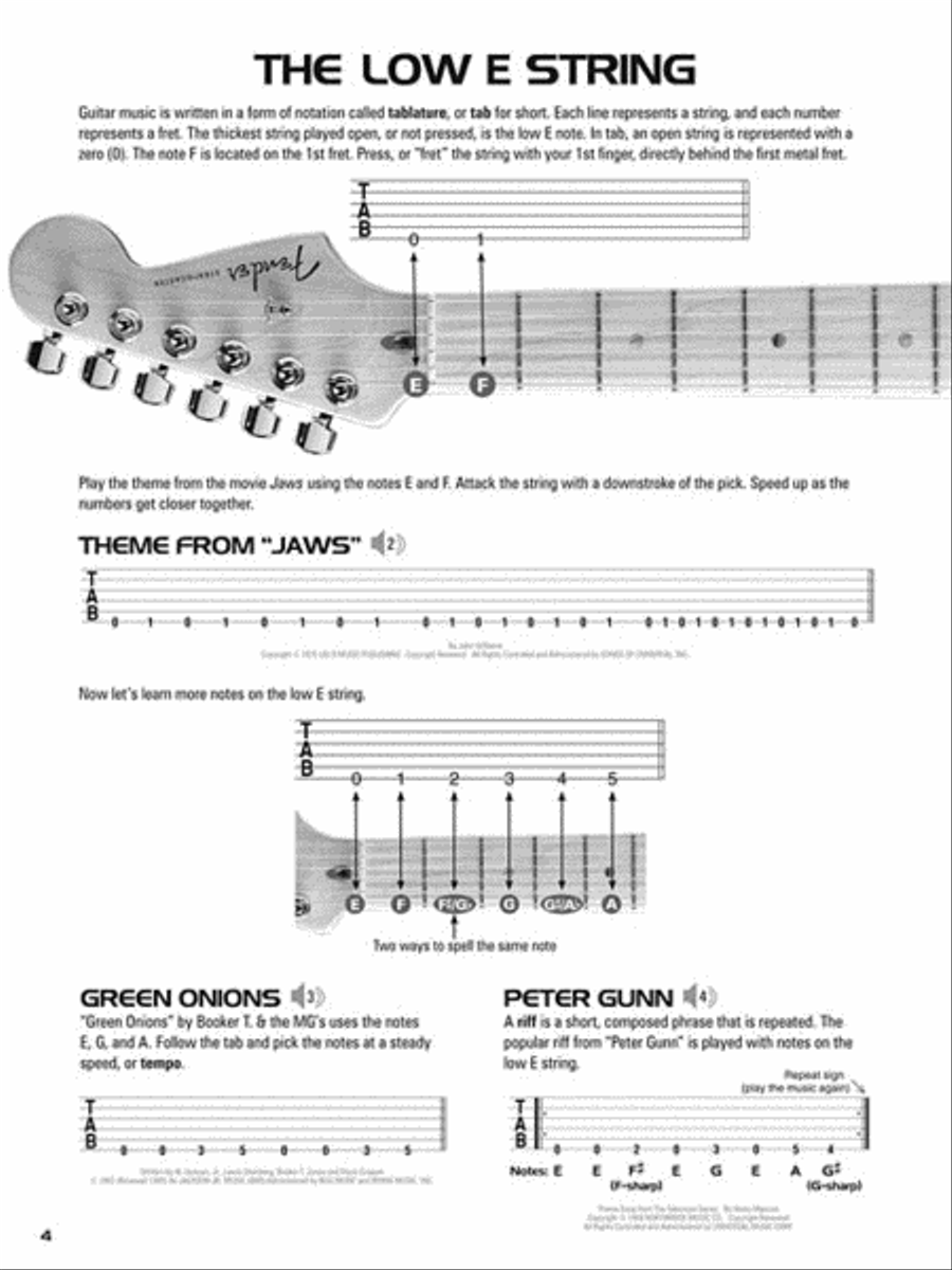 Hal Leonard Guitar Tab Method Guitar Tablature scores gallery preview page 3