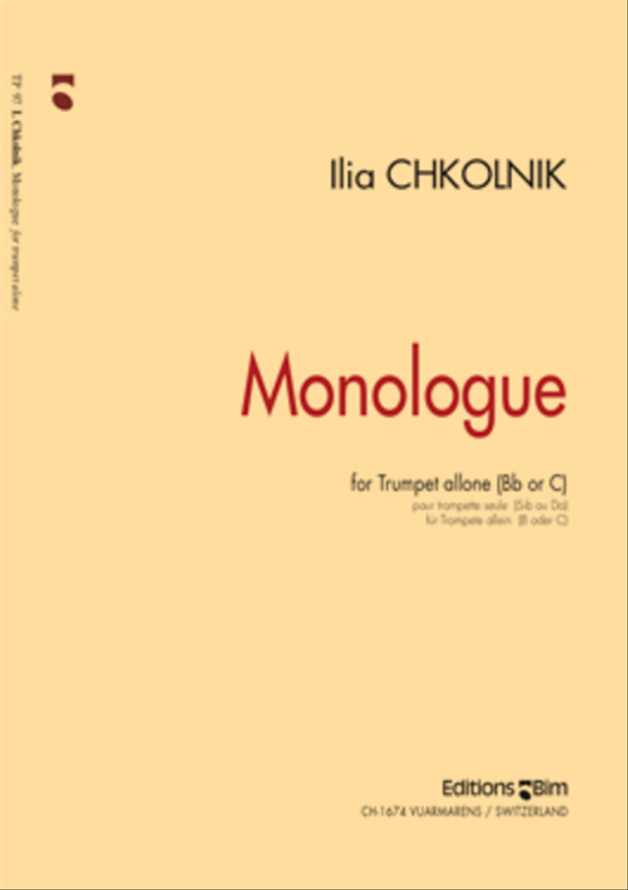 Monologue Trumpet Solo scores gallery preview page 1