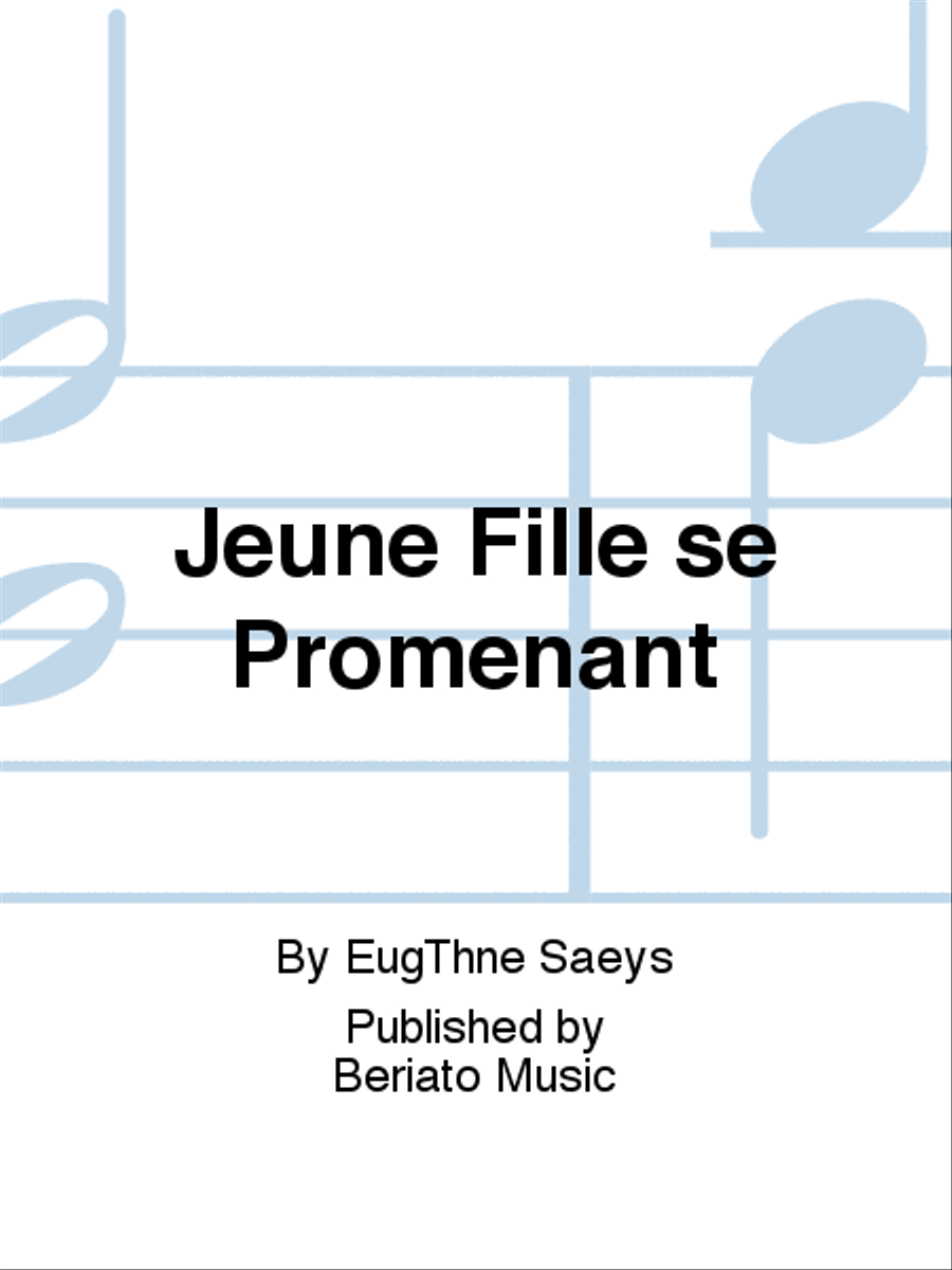 Jeune Fille se Promenant Piano Solo scores gallery preview page 1