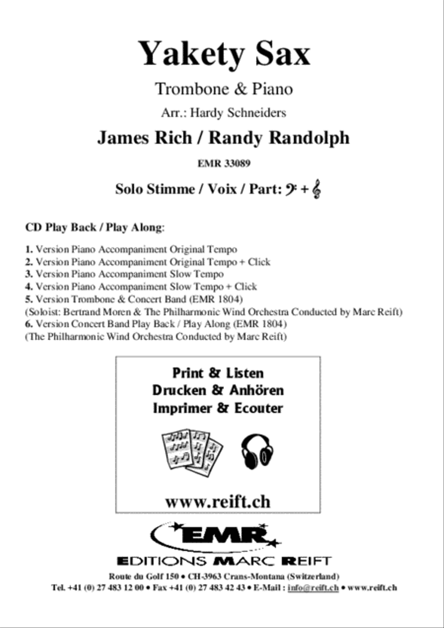 Yakety Sax Saxophone scores gallery preview page 2
