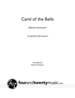 Carol of the Bells, for flute quartet