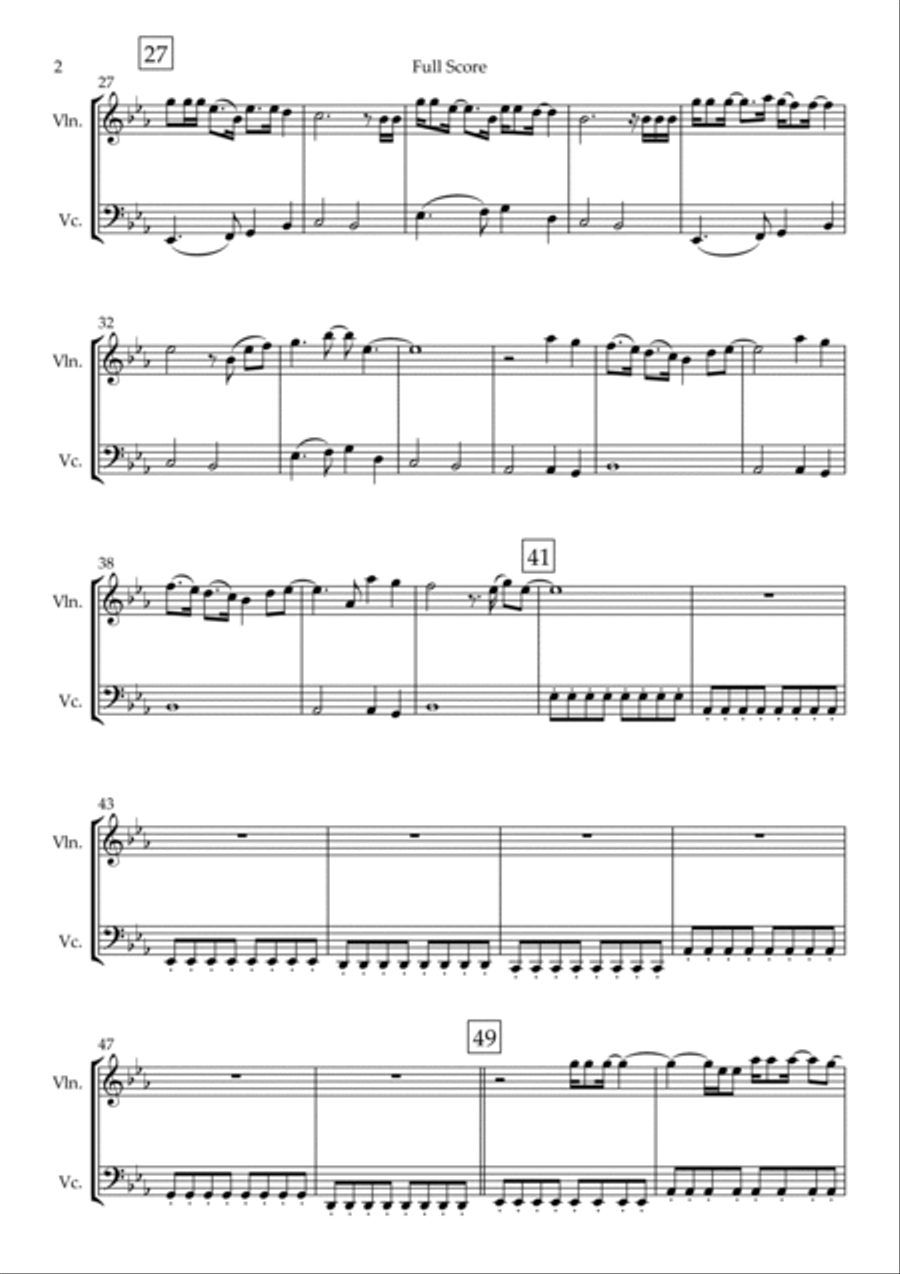 Fix You Fix You String Duet scores gallery preview page 2