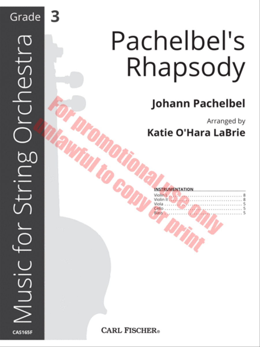 Pachelbel's Rhapsody Pachelbel's Rhapsody Orchestra scores gallery preview page 2