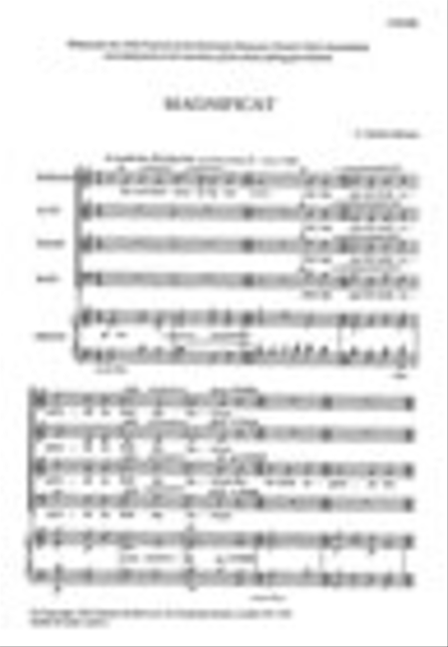 Magnificat and Nunc Dimittis in C 4-Part scores gallery preview page 1
