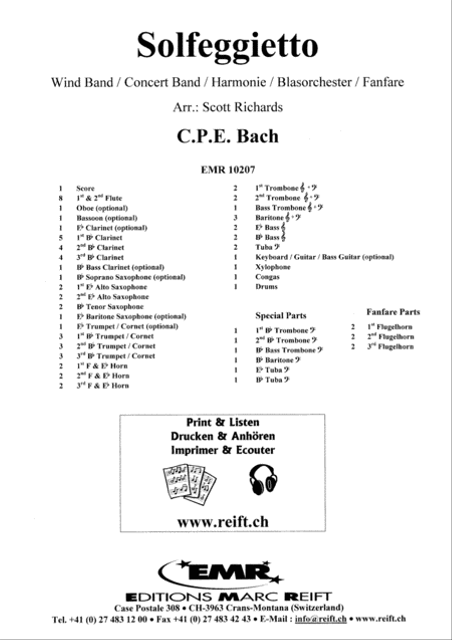 Solfeggietto Solfeggietto Concert Band scores gallery preview page 2