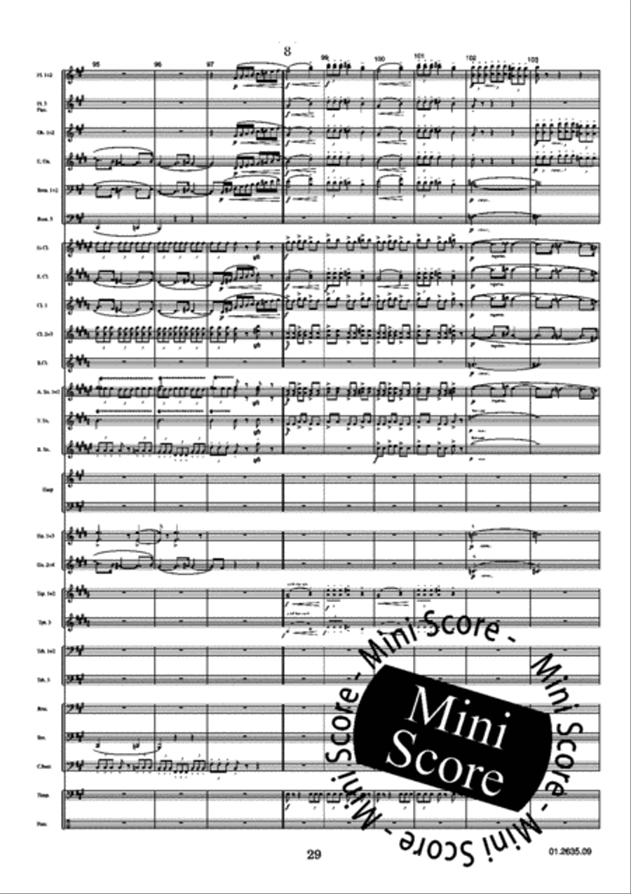 Nocturnes Concert Band scores gallery preview page 31