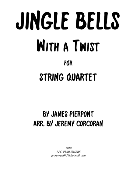 Jingle Bells with a Twist for String Quartet image number null