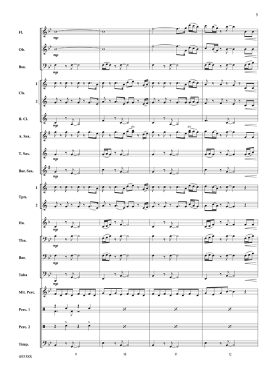 10,000 Hours: Score Concert Band scores gallery preview page 5