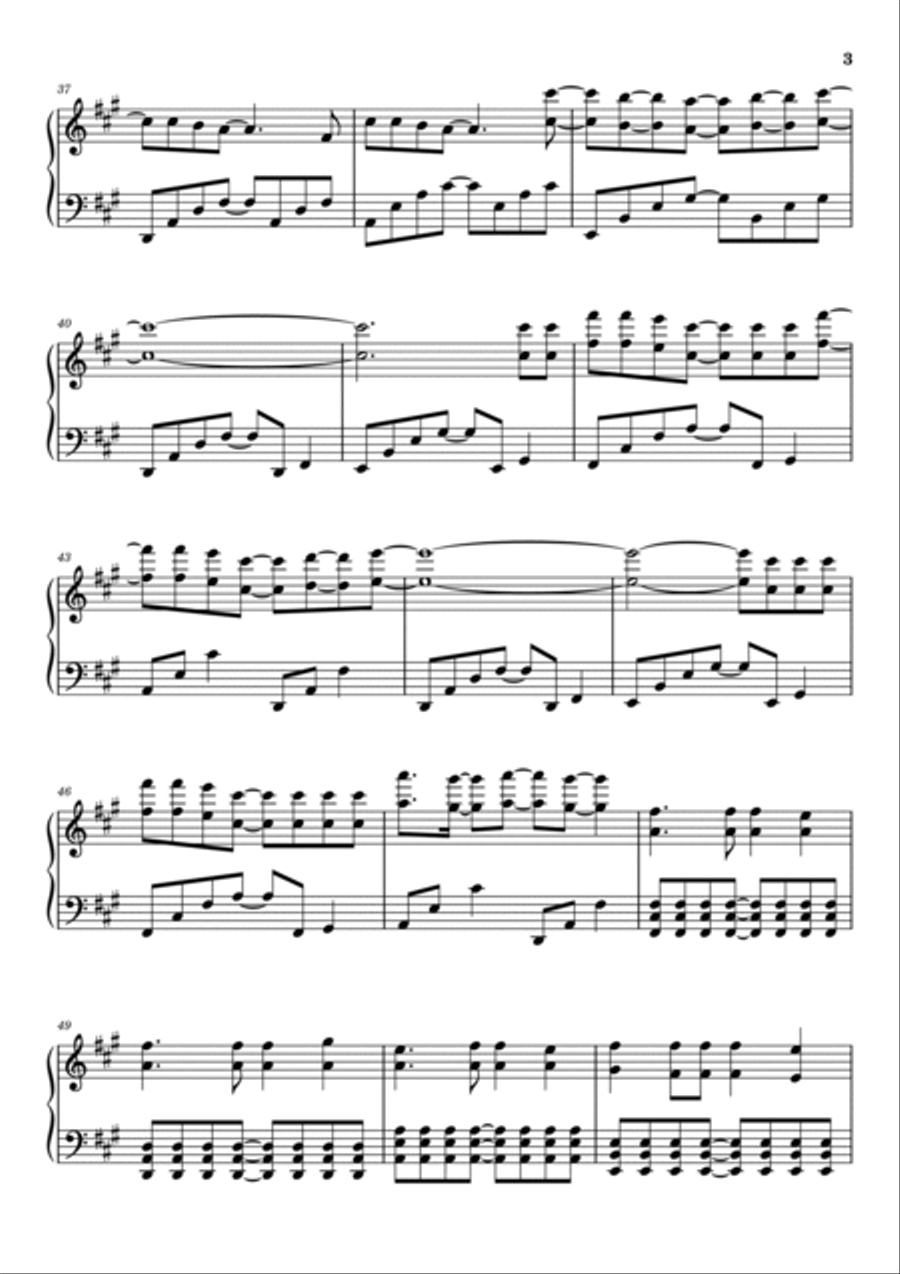 Numb Piano Solo scores gallery preview page 3