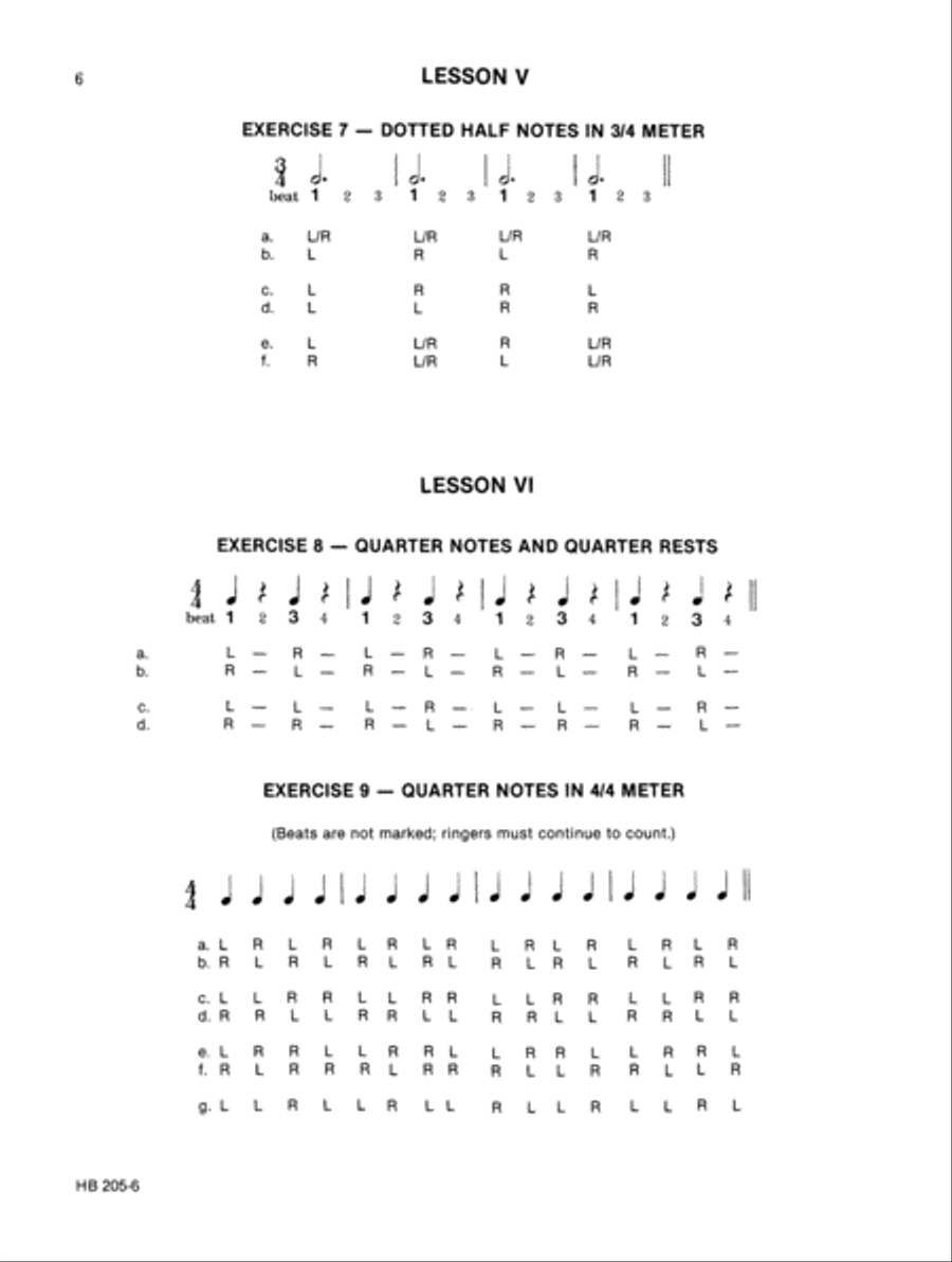 Learning To Ring - Rhythm Skills Handbell Choir scores gallery preview page 5