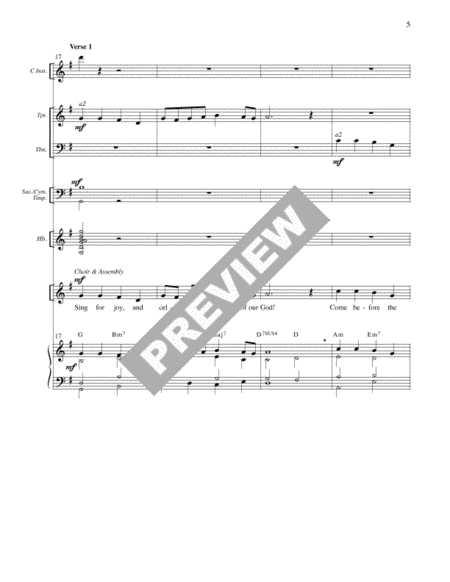 Sing for Joy - Full Score and parts