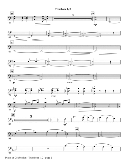 Psalm of Celebration - Trombone 1,2