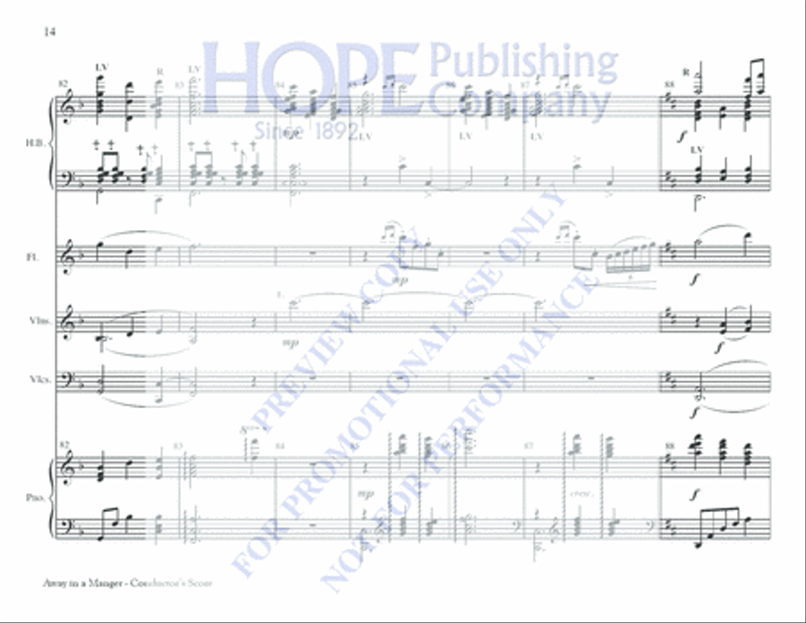 Away in a Manger 5-Octaves scores gallery preview page 14