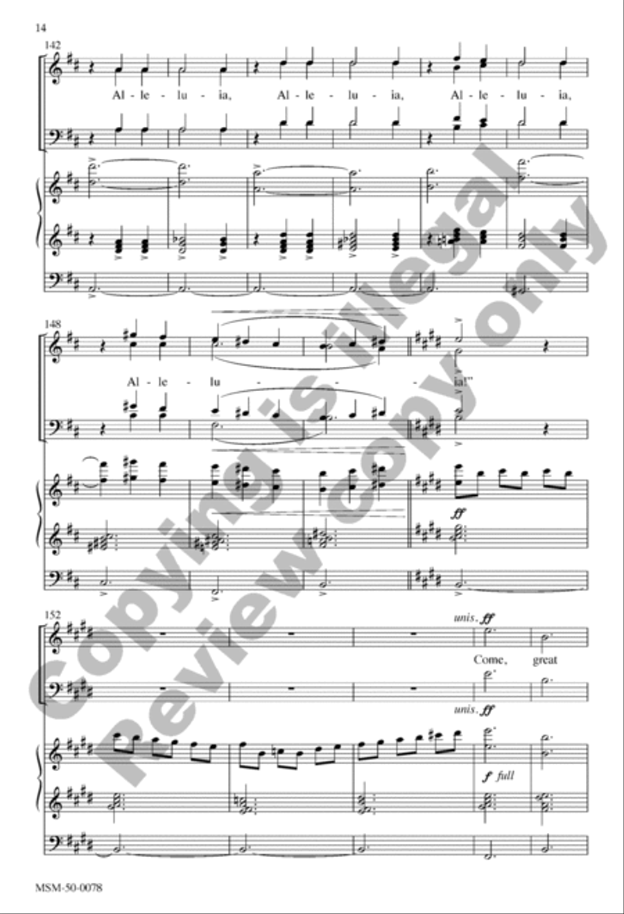 Come, Great Love 4-Part scores gallery preview page 13