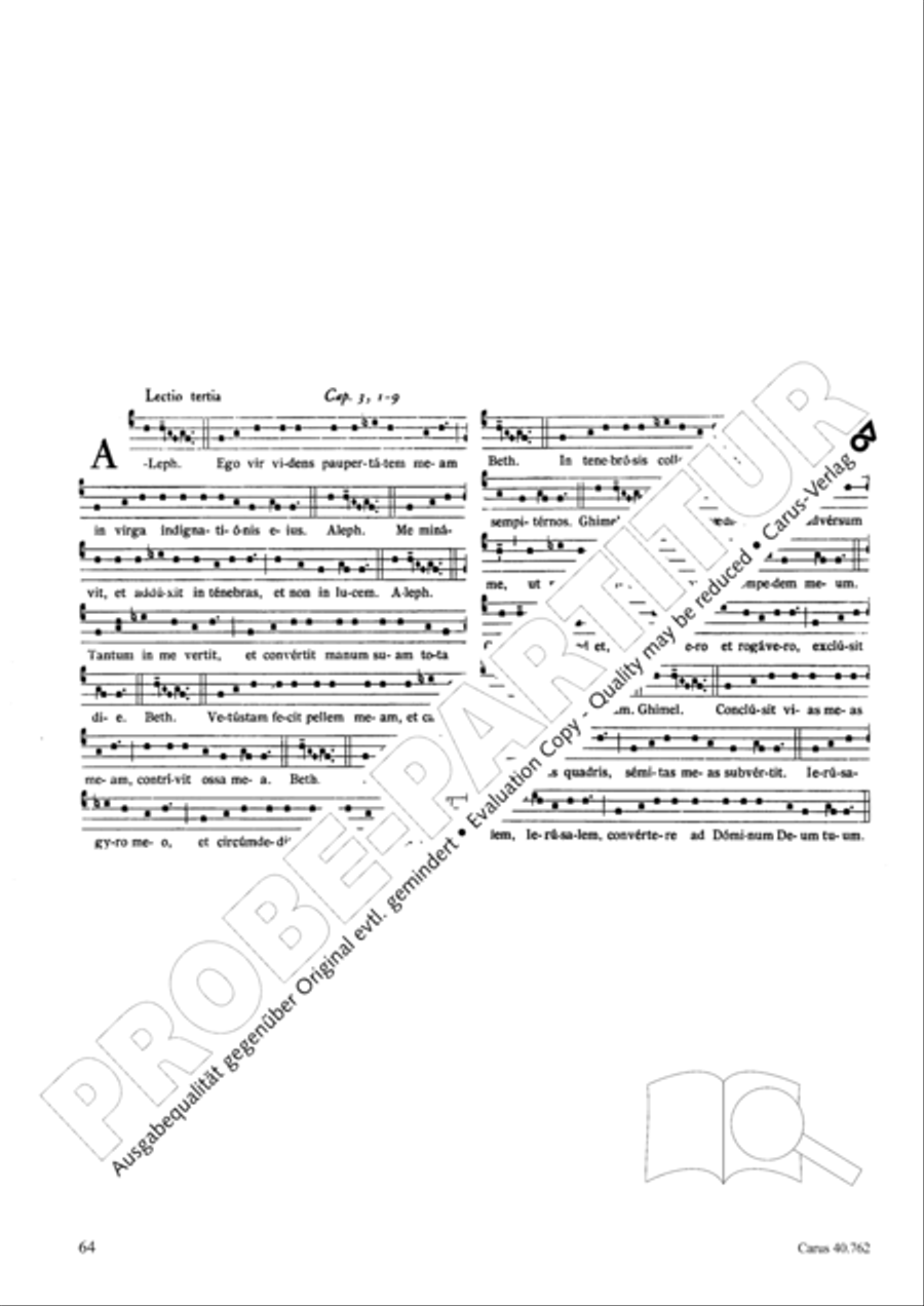 Lamentationes pro Hebdomada Sancta Score scores gallery preview page 79
