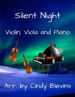 Book cover for Silent Night, for Violin, Viola and Piano