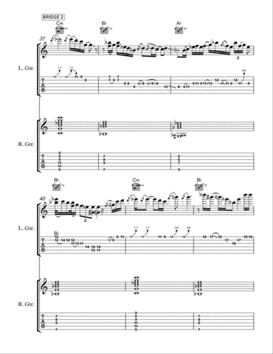 Farewell to Jake Electric Guitar scores gallery preview page 6