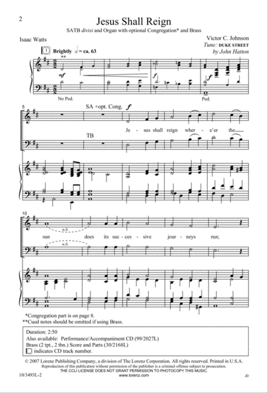Jesus Shall Reign Divisi scores gallery preview page 2