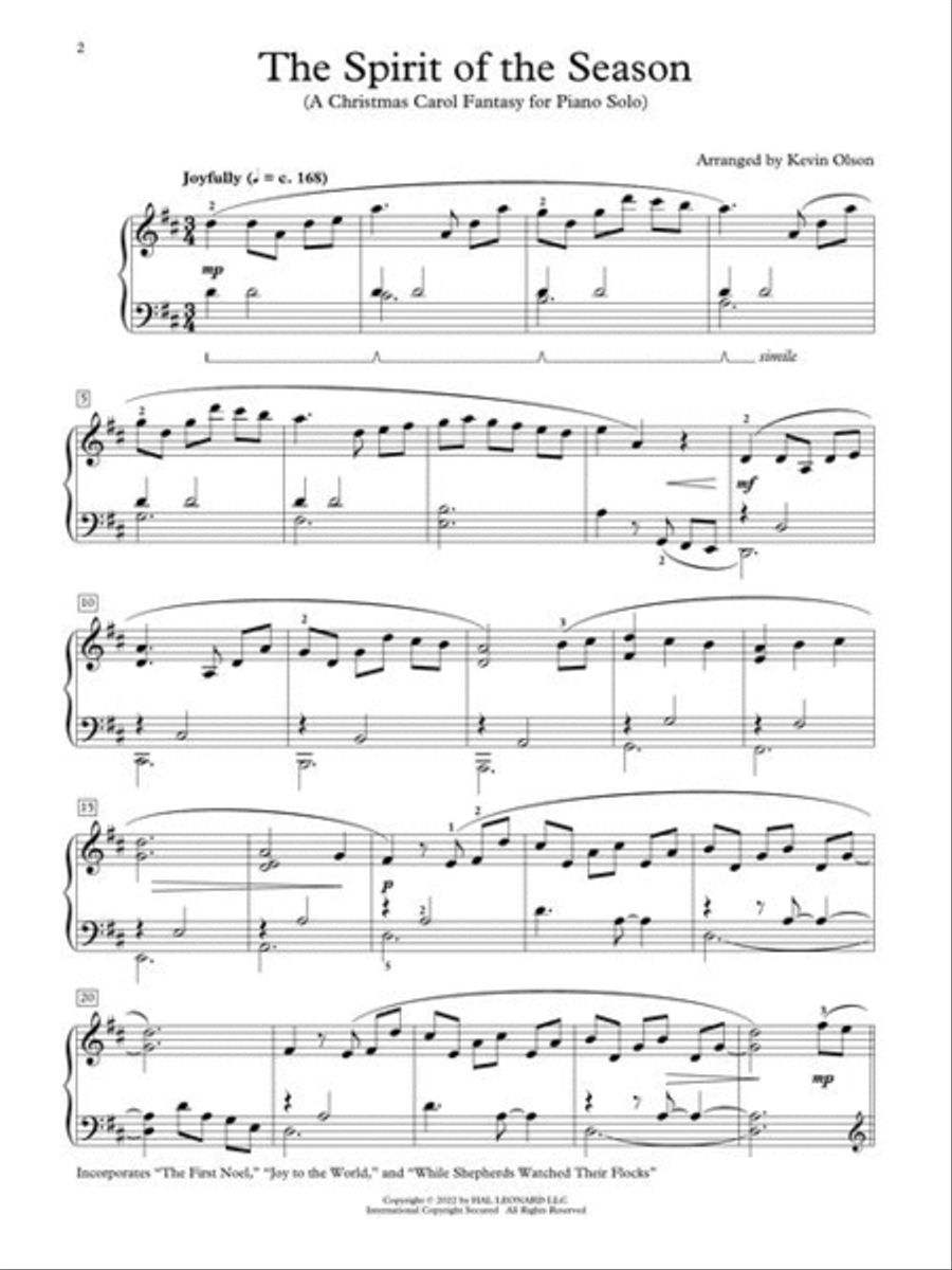 The Spirit of the Season The Spirit of the Season Piano Method scores gallery preview page 3