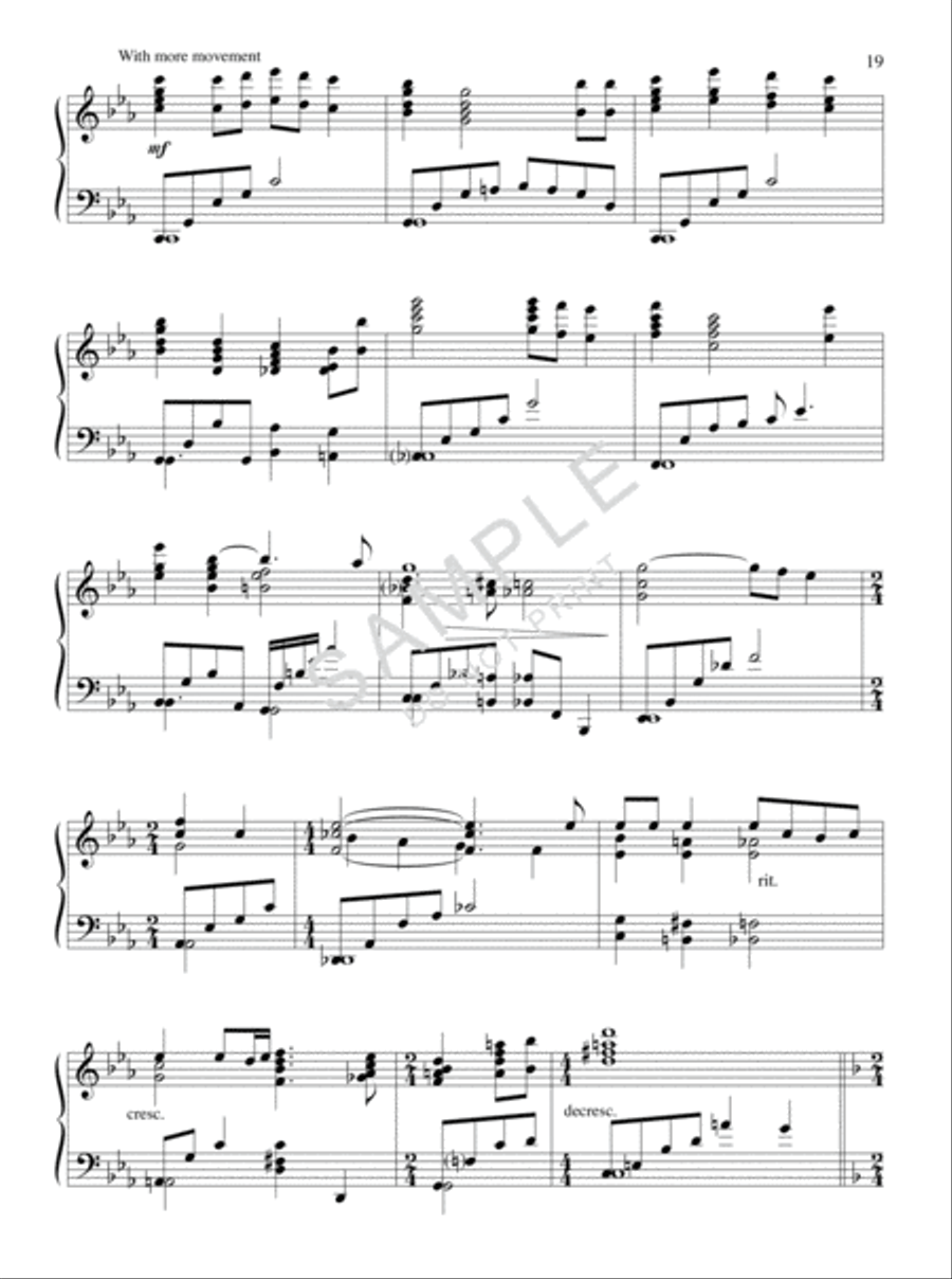 Gospel Rhythm and Blues Piano Solo scores gallery preview page 3