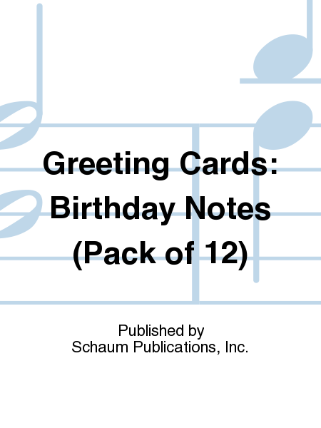 Greeting Cards: Birthday Notes (Pack of 12)