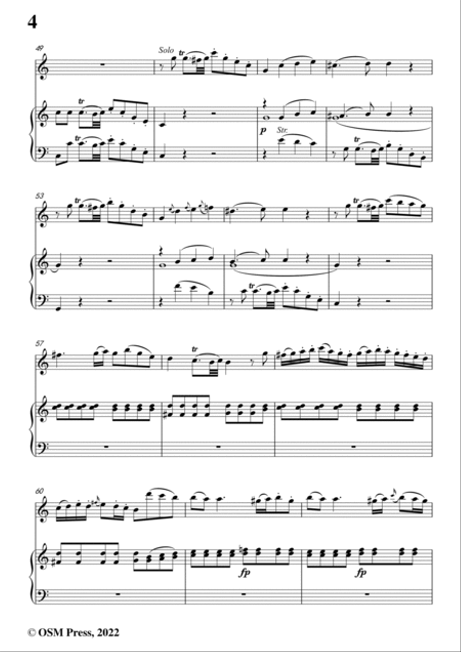 Mozart-Oboe Concerto,K.314,in C Major,for for Oboe and Piano Piano scores gallery preview page 6