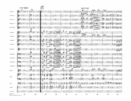 All The Things You Are - Conductor Score (Full Score)