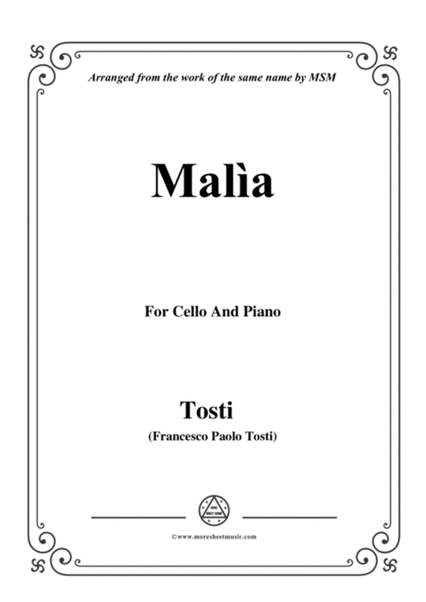 Tosti-Malìa,for Cello and Piano image number null