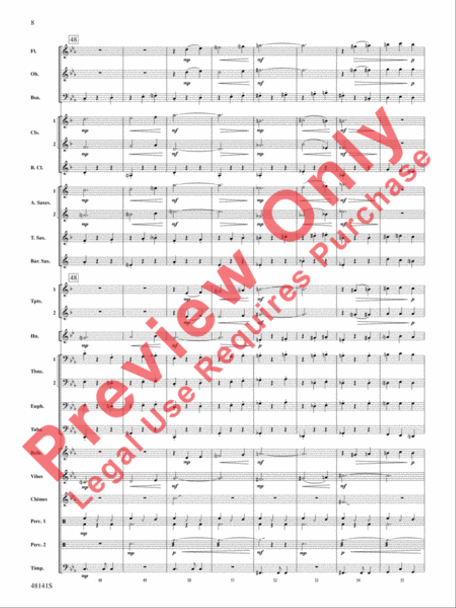 The Offerings of Nadab and Abihu Concert Band scores gallery preview page 9